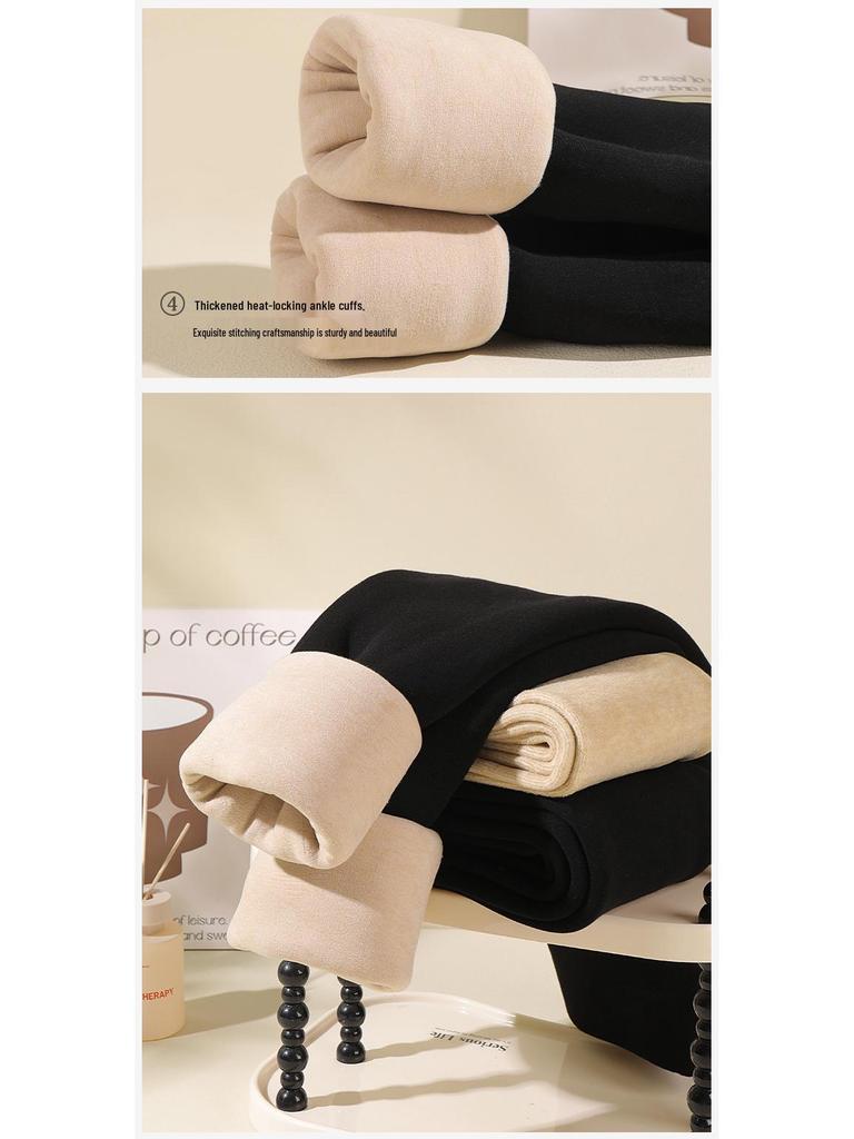 Women's Wool-Cotton Winter Leggings: Extra-Thick Velvet for -40°C Warmth