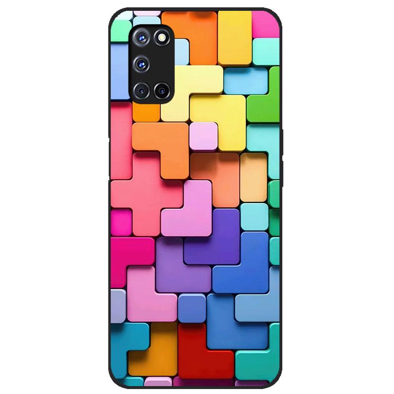 Чехол для OPPO A52, чехол для OPPO A72, мягкая силиконовая задняя крышка из ТПУ для OPPO A52 A72 A92, чехол для телефона в геометрическом стиле для OPPO A92 Coque