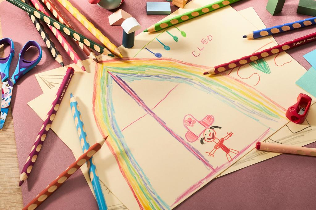 Stabilo Watercolor Pencil Easy Color for Left Hand 12 Colors 331-12