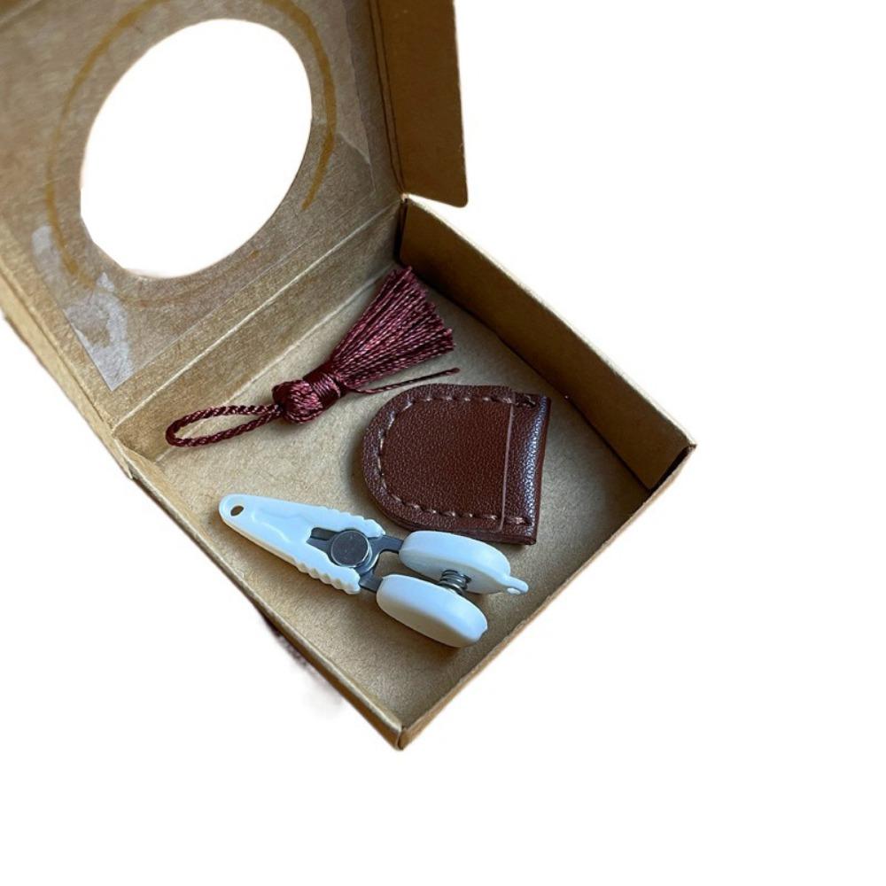 High Precision Art Mini Scissor Protective Cover Spring Yarn Scissors Embroidery Work