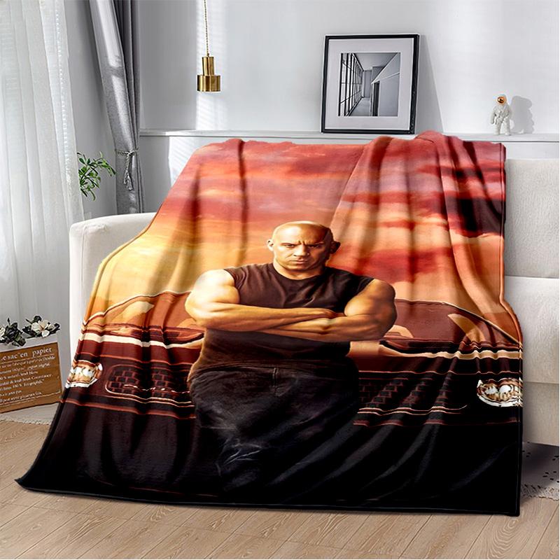 HD 10 Fast & Furious X 3D Printed Soft Plush Blanket,Flannel Blanket Throw Blanket for Living Room Bedroom Bed Sofa Picnic Kids