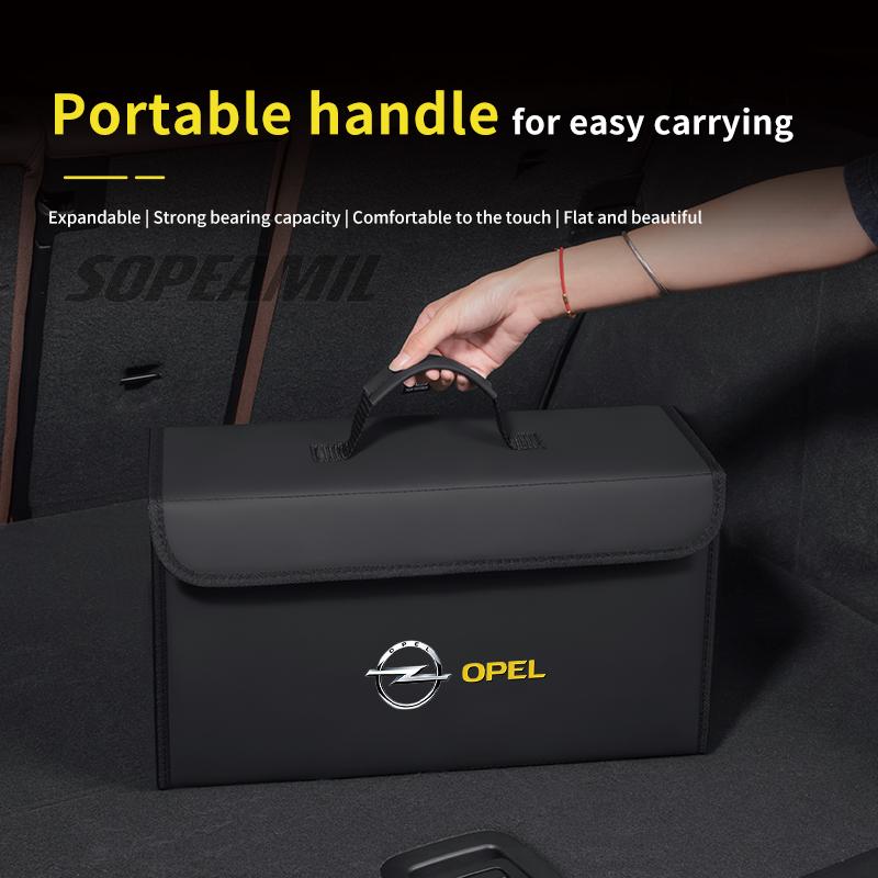 AAAET1 Car Trunk Organizer Box Tailbox Stowing Tidying Storage Bag For Opel OPCline ASTRA CORSA INSIGNIA MOKKA VECTRA ZAFIRA GTC Tigra