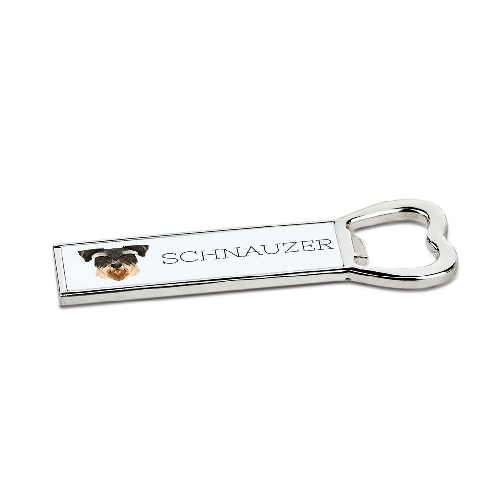 Sznaucer, Schnauzer -Otwieracz Do Butelek Ze Zdjęciem I Napisem Do Piwa Art-Dog