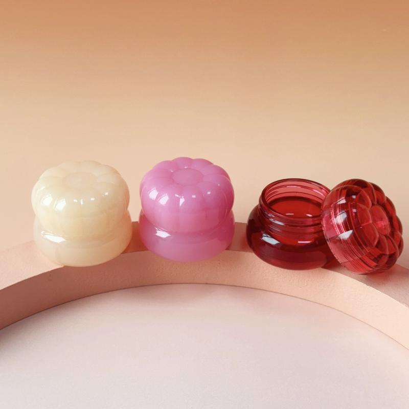 5g Empty Plastic Lip Scrub Jars With Cover Balm Mask Skin Care Container Cute Blush Jar Cosmetic Jars
