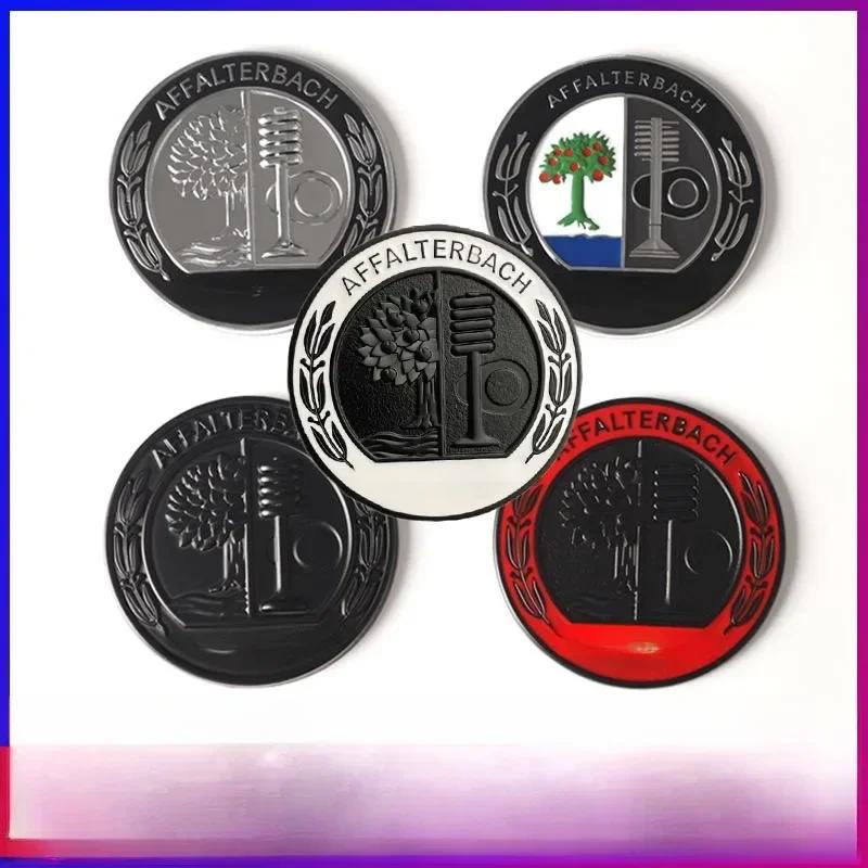 C200 E200 For Mercedes Benz Auto Door Windows Badge For AMG Hood Sticker 65mm AFFALTERBACH AMG Emblem Sticker for Mercedes Benz