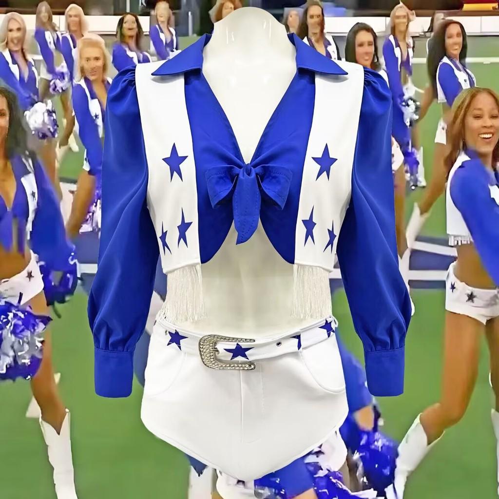 Football Match Cheerleader Girl Performance Costume Set For Stadium And Party Celebrations