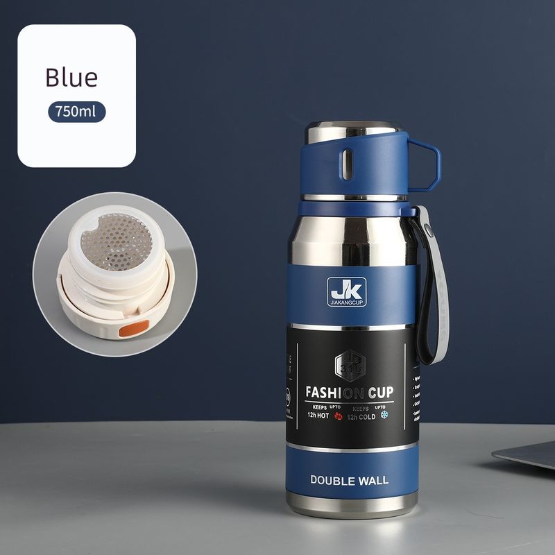 316 Stainless Steel Portable Large-Capacity Thermos Cup for Male and Female Students, 1-Liter Tea Cup, Outdoor Car-Mounted Water Cup Kettle