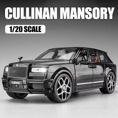 Новый Большой 1:20 Rolls-Royce Cullinan внедорожник модель автомобиля из легкого сплава модифицированная литая металлическая игрушечная машинка для мальчиков с инерционным механизмом, звуком и светом, шестидверный детский подарок