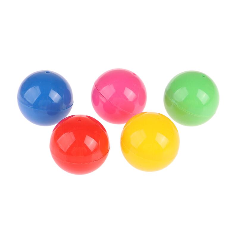 50Pcs Plastic Lottery Balls Raffle Drawing Balls Hollow Openable Game Balls Table Activity Balls Party Motion Bingo Balls