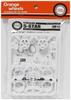 Asuka Model Orange Wheels White Plastic Model Parts 1/24 5-STAR OW-13