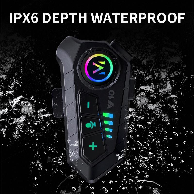 Bluetooth 5.3 Motorcycle Helmet Headset Wireless Noice Reduction Headphone Super Long Standby Waterproof Motor Earphones