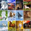 DIY Horse 5D Diamond Painting Full Round Drill Animal Diamond Embroidery Cross Stitch Kit Mosaic Wall Art Resin Decor Gift