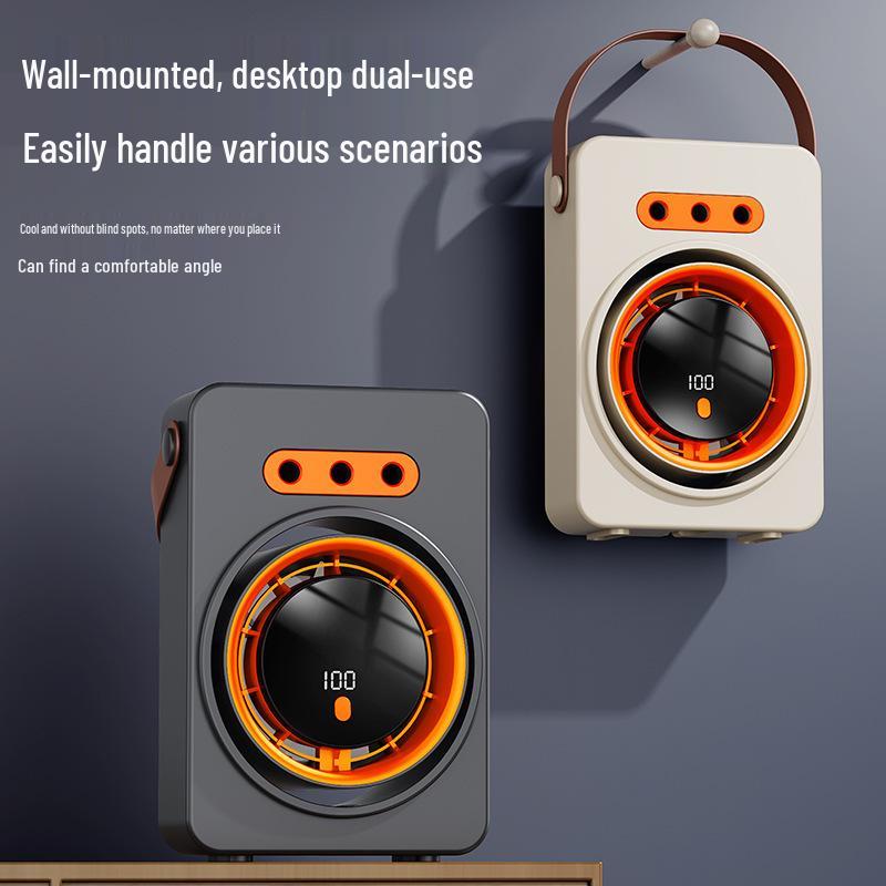 USB Charging Wall-Mounted & Desktop Fan with Humidifying Spray