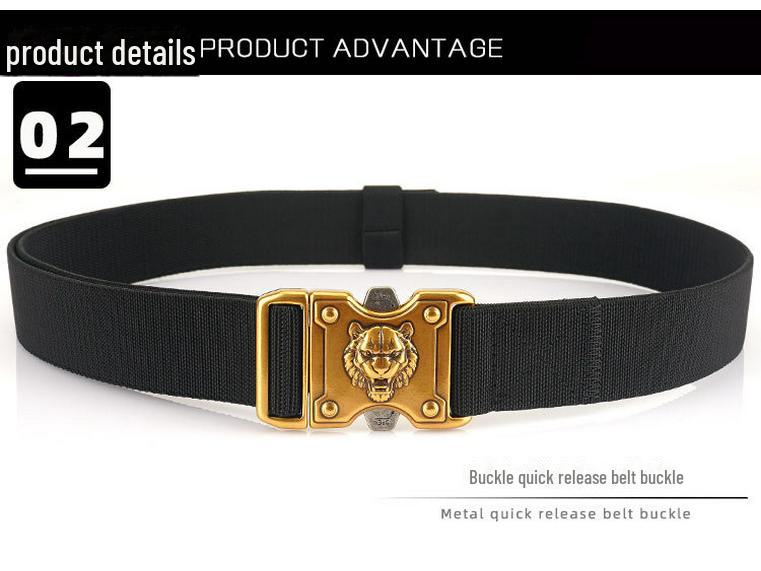 Пряжка для тренировок Внутренний плетеный тактический нейлоновый ремень - для активного отдыха на открытом воздухе с быстросъемным ремнем