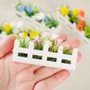 8 Styles Flower Fence Decor Lifelike Garden Lifelike Artificial Flower  Doll House Decor