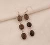Solid 925 Sterling Silver Smoky Quartz Gemstone Dangle Earring, Birthday Anniversary Gift Earrings