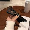 Чехол для телефона с леопардовым принтом, коричнево-черный, для iPhone 17 16 11 12 13 14 15 Pro Max 15 16 Plus X XR XS MAX 16e, противоударный чехол Fundas
