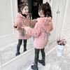 Пальто для девочек; осенне-зимнее детское утолщенное теплое модное пальто из искусственного меха для маленьких девочек