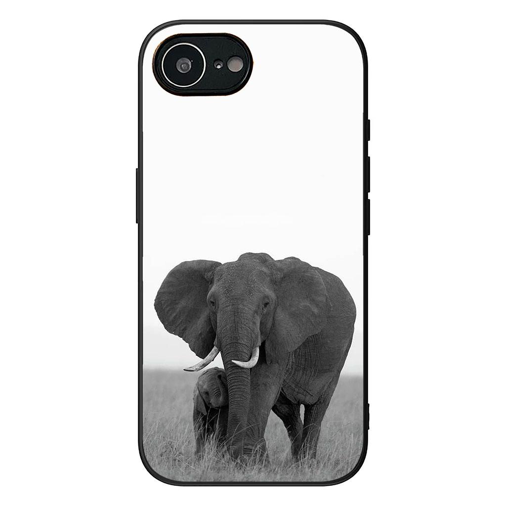 for Samsung Galaxy A36 A17 A26 A07 A35 A54 A53 A13 A33 A34 S8 S9 S20 S21 FE S10 Plus Phone Case Cartoon Cute Elephant Wallpaper