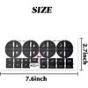 TIHOOD 3PCS A/C Dash Button Repair Kit Sticker Fit Replacement Adhesive for Ruined Faded Auto Climate Control Decals