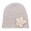 European & American Winter Knitted Wool Baby Hat with Small Flowers - Multicolor, Warm Pullover Design