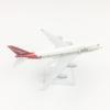 B747 Qantas Airlines Aircraft 1/400 Scale Metal Alloy 16cm Model Simulation Airplane Static Decoration With Landing Gear