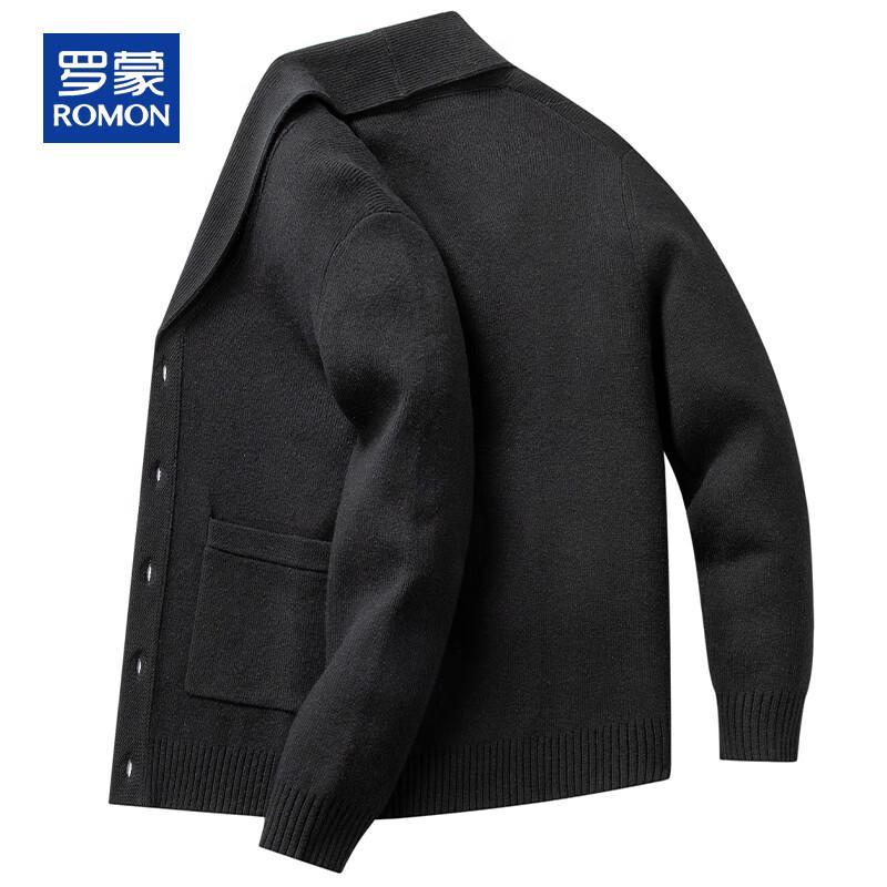 ROMON Мужской кардиган с шалевым воротником из смесовой кашемировой пряжи