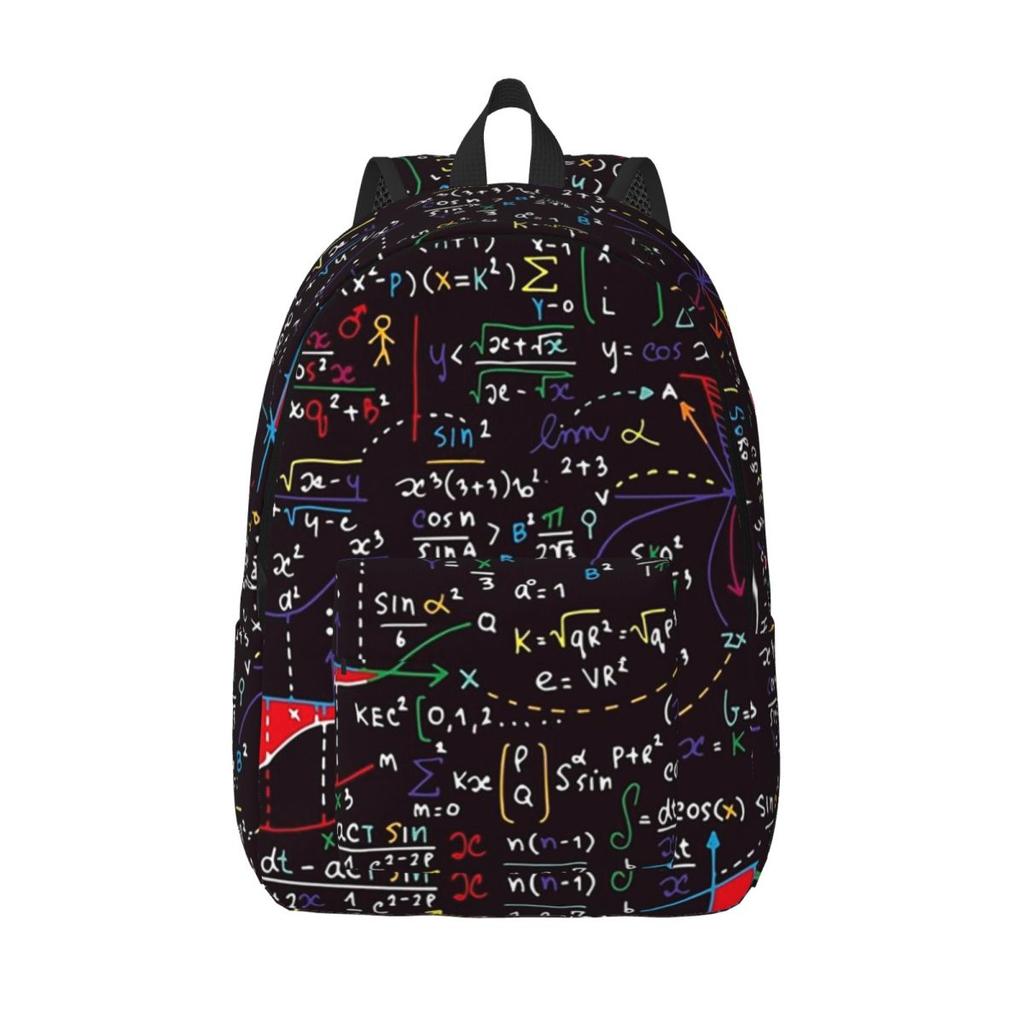 Colorful Math Formulas Backpack Hot Sale Daypack Large Capacity Boys Girls BookBag School Bag Shoulder Bags for Men Women