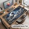 Octopus Sea Life Theme Customized Mouse Pad Personalized Print Name Text Desk Mat For Home Office Table Decor
