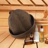 Шапка для сауны из банной шерсти Шапки для бани Паровая комната Вапориум Коричневая