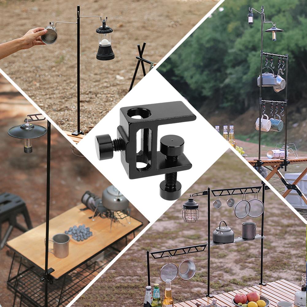 Кемпинговая лампа настольный зажим настольный зажим подставка для светильника алюминиевый сплав настольная лампа крепление прочное для стола толщиной менее 28 мм