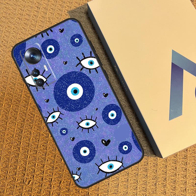 Сглаз Счастливый Глаз Синий Чехол Для Xiaomi 15T 13T 14T Pro 14 15 Ultra 17 Pro Max POCO F7 F8 F5 F6 X3 X5 X6 X7 Pro Обложка