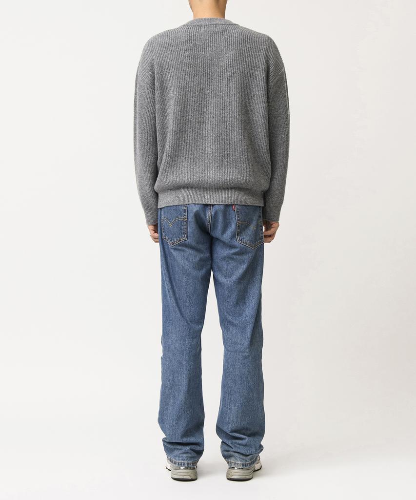 BEAT&SLNC Morrow Crewneck Cardigan (Melange Grey)