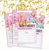 Darling Souvenir Pink Birthday Invitation Card 28 шт. Заполните или напишите пустые приглашения для печати Принадлежности для вечеринок 5x7