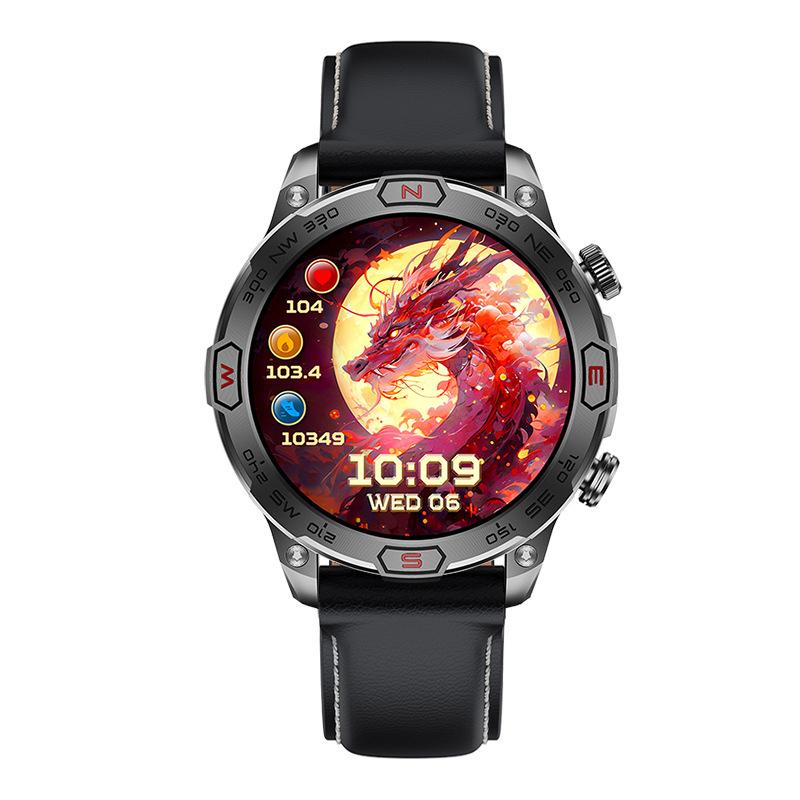 SCIONE Умные часы с пульсометром Bluetooth, голосовым помощником, компасом, фонариком, шагомером, спортивными часами на открытом воздухе