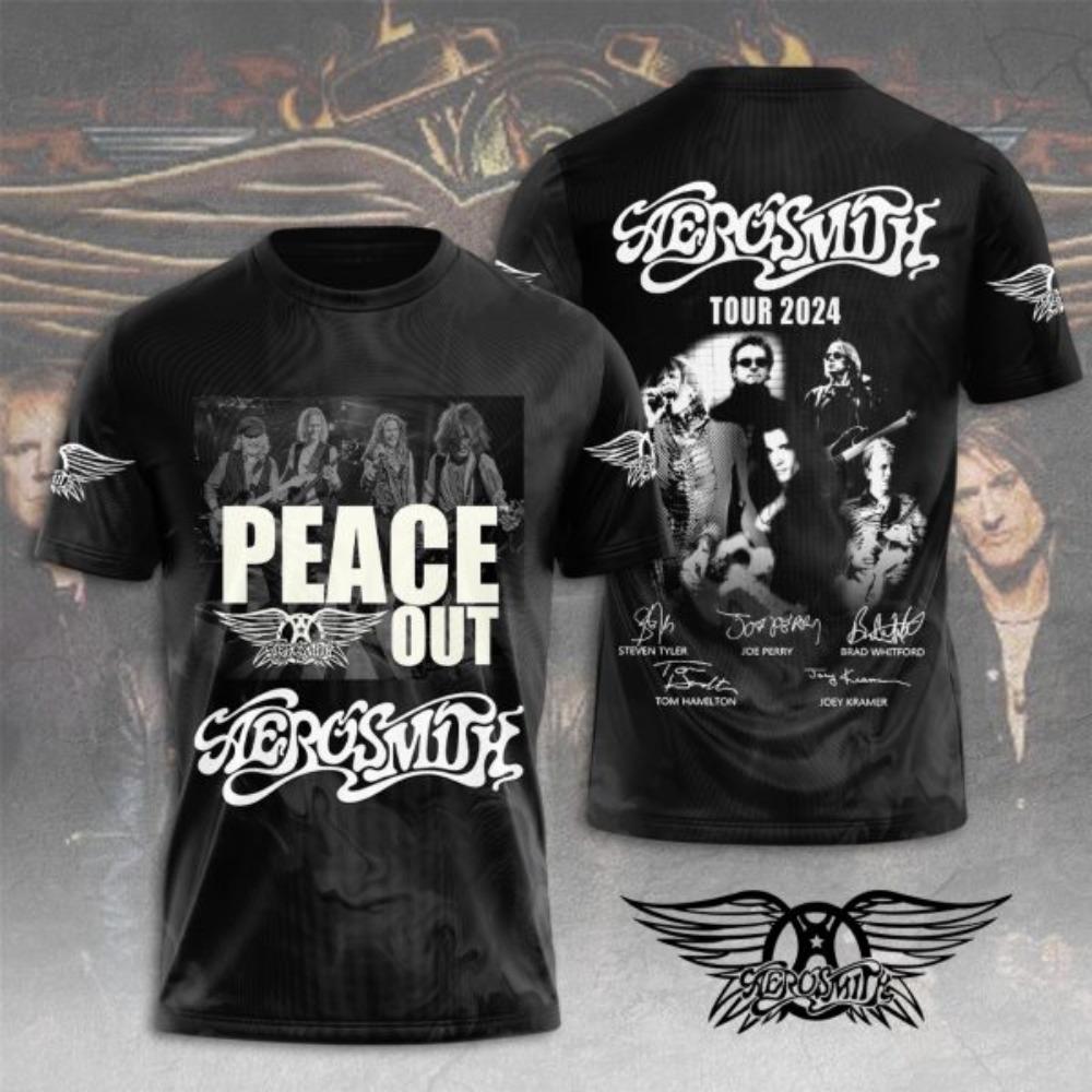Мужская футболка Рок-группа Aerosmith 3D-печать футболки Мужчины Женщины Хип-хоп Короткий рукав Футболка Оверсайз Уличная одежда Топы Одежда