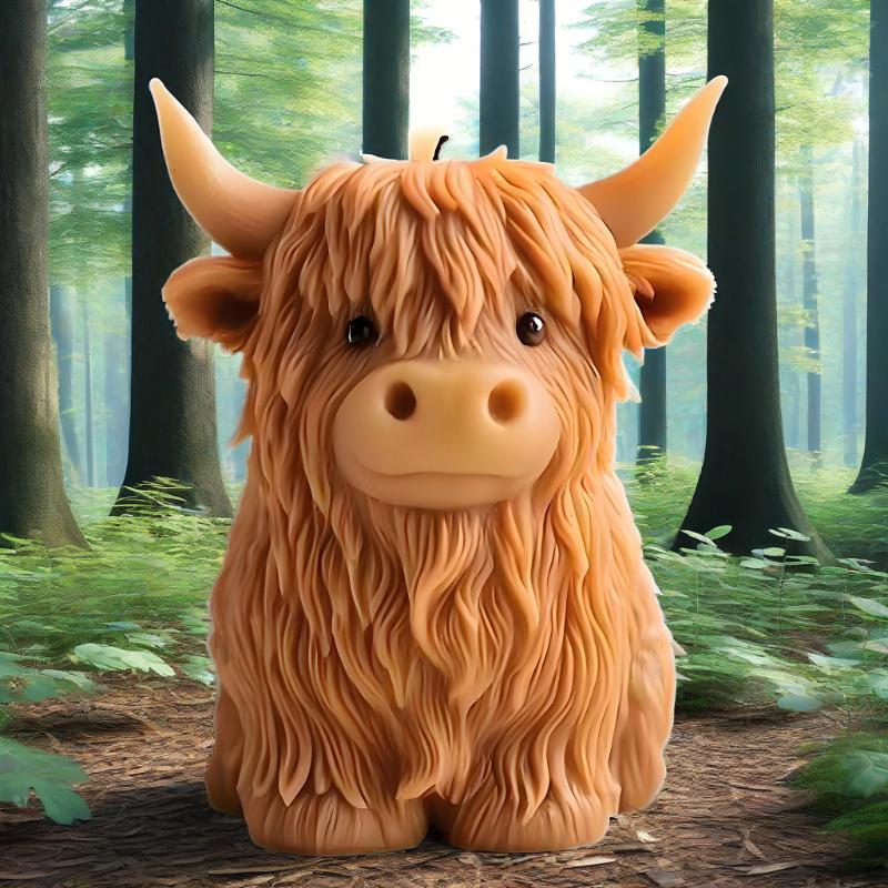 2025 New Alpine Cow Silicone Mold, Suitable for Resin Casting, Jewelry Making and Diy Handicrafts, Highland Cow Design
