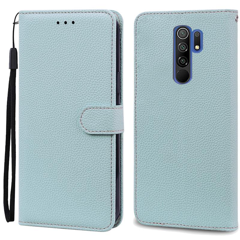 For Redmi 9 Case Soft Silicone Wallet Cover Phone Case For Xiaomi Redmi 9 Case Redmi9 Leather Flip Case Coque Fundas Shell