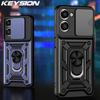 KEYSION Противоударный защитный чехол для Realme 10 4G, защитное кольцо для объектива камеры, подставка, задняя крышка для телефона OPPO Realme 10 4G