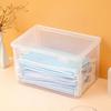 Прозрачный ящик для хранения большой емкости пластиковый прозрачный контейнер для хранения для дома общежития офиса S (20x12,5x7 см/7,9x4,9x2,8 дюйма)