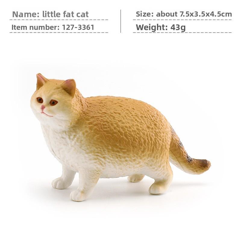 Кошка ПВХ Мультяшная Скульптура с Реалистичной Формой для Домашнего Дисплея Детский Подарок