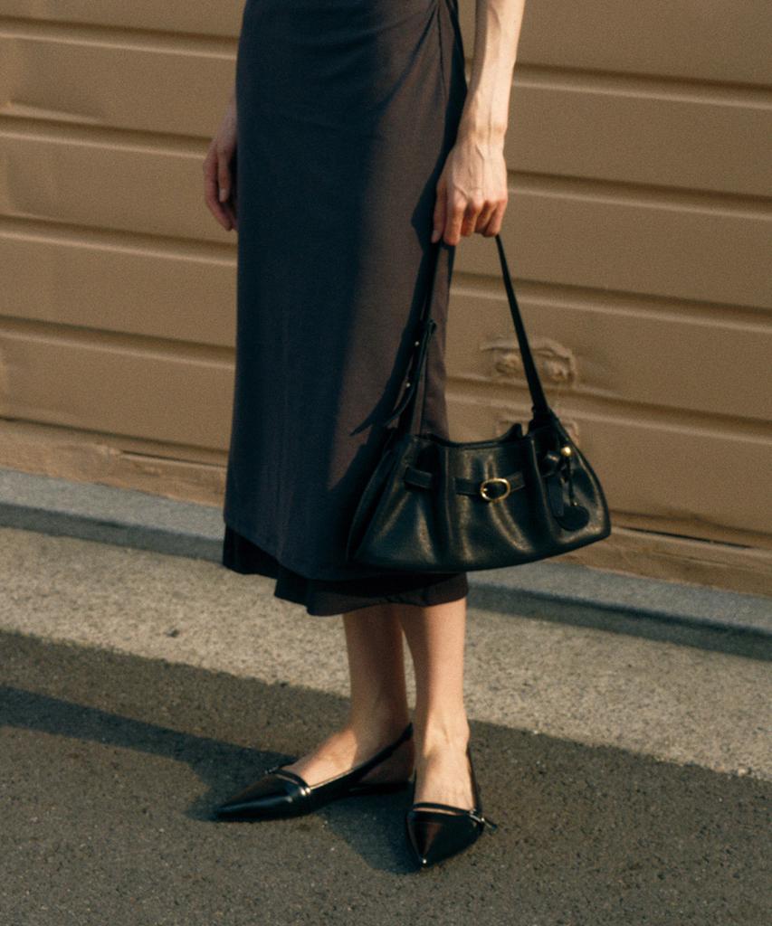 Jillstuart Acc [Brett] Brett Leather Buckle Detail Shoulder Bag S 3 Colors