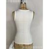 Women European Style 3d Flower Decoration Solid Sleeveless Crop Tank Top