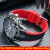 21 мм Изогнутый Резиновый Ремешок Для Серии Seiko SPORTURA SNAE93J1 SPC089 Браслет Спортивный Водонепроницаемый Силиконовый Ремешок Для Часов Аксессуары