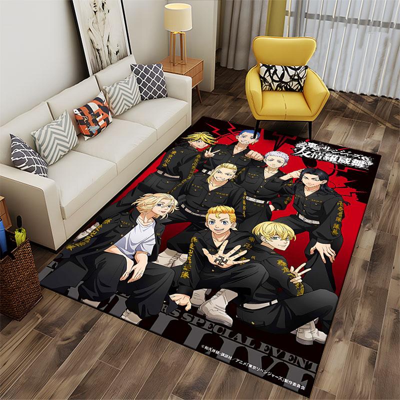 Tokyo Revengers Anime Design suitable as a non-slip mat for the living room or bedroom sofa