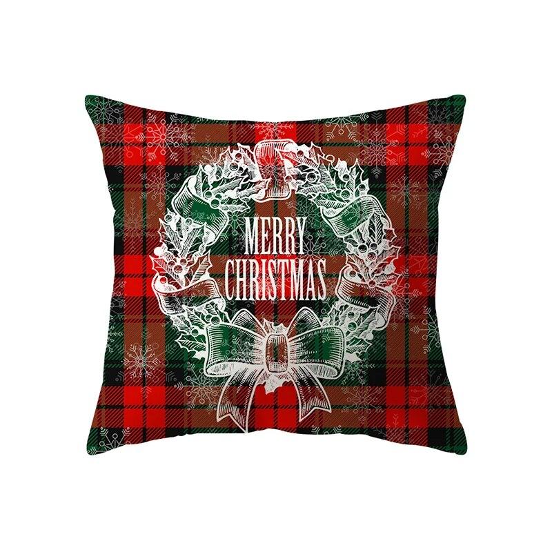 Рождественская тема Рождественские украшения с принтом наволочка для дома, гостиной, украшения дивана, подушка, наволочка