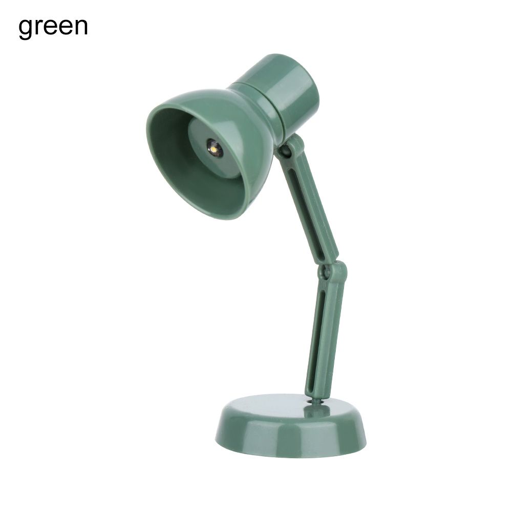 360° Rotating LED Lamp Mini Reading Lighting Doll Accessories Dollhouse Table Light Toy Furniture