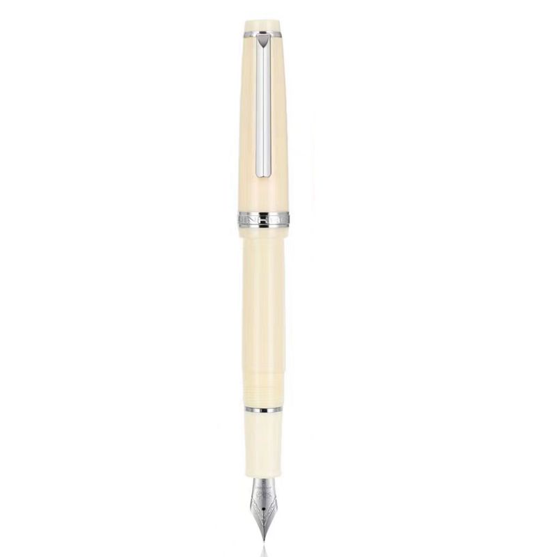 Новая перьевая ручка Jinhao 82 серии, акрил, перо F 0,5 мм, школьные и офисные принадлежности, бизнес-письмо, чернильные ручки, серебристый клип, синий, желтый