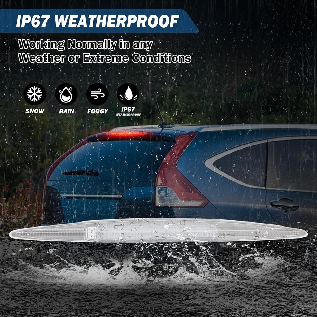 3Rd Third Brake Light For Honda CRV CR-V 2012 2013 2014 2015 2016 LED High Mount Stop Light Brake Lights 3Rd Stop Lamp (White Shell)