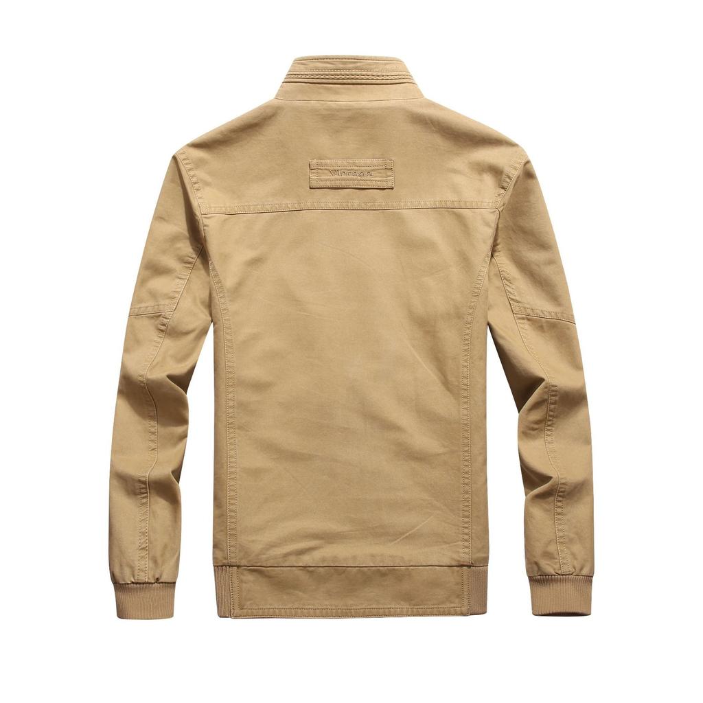 Autumn New Jacket Men's Casual Stand Collar Men's Jacket Large Size Thin Jacket Men's Clothing